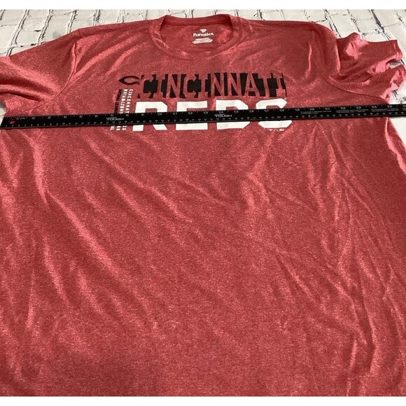 Fanatics T-Shirt Men’s Size 2XL Red Cincinnati Reds Est 1869 100% Polyester - Picture 7 of 8